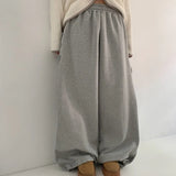 Lace-Up Eyelet Drawstring Sweatpants