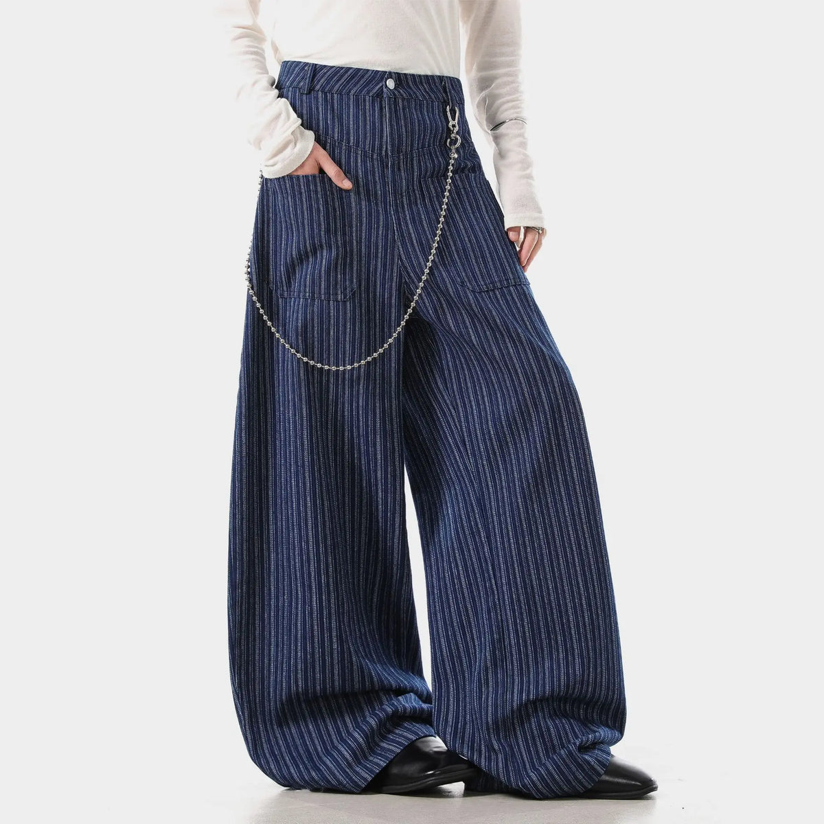 American Old Money Style Loose Suit Pants