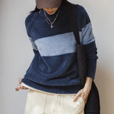 Cozy Striped Knitted Sweater Pullover