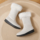Winter Leather Snow Plush Sole Boot