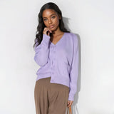 Women Stylish Solid Casual Knitted Cardigan