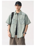 Vintage Retro Lightweight Casual Loose Denim Shirt