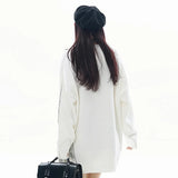 Ripped White Stitches Sweater