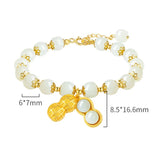 Luxurious Hotan Jade Peanut Bracelet