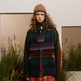 Retro Hit Color Striped Hoodie