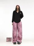 Pink Leopard Dance Hip Hop Pants