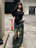 Grunge Distressed Denim Jeans