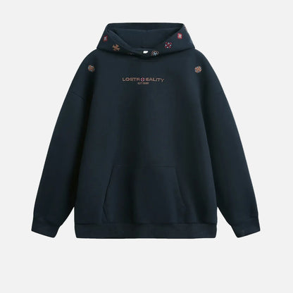 Vintage Heavyweight Embroidered Oversized Hoodie
