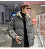 Warm Cotton Striped Sleeve Puffer Jacket