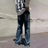 Essential Y2K Washed Wide Leg Denim Jeans