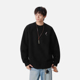 Soft Embroidered Crew Neck Sweatshirt