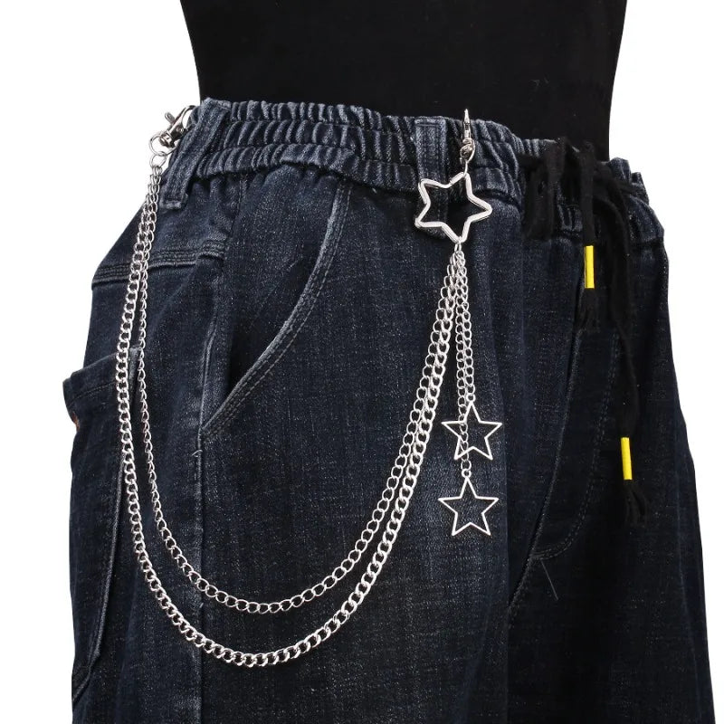 Punk Metal Waist Jeans Chain