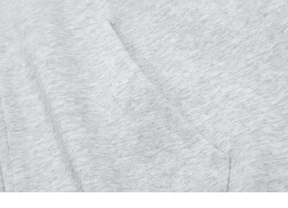 Star Patches Cotton Zip-up Hoodie
