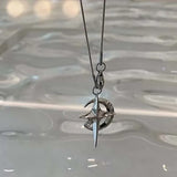 Y2K Crystal Star Pendants Necklace