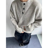 Plush Luxury Button Casual Long Sleeve Knit Sweater