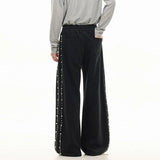 Trendy Pearl Decoration Hip Hop Sweatpants