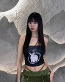 Y2K E-Girl Bunny Core Tube Top