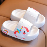 Cute Unicorn Kids Flip Flops Slippers