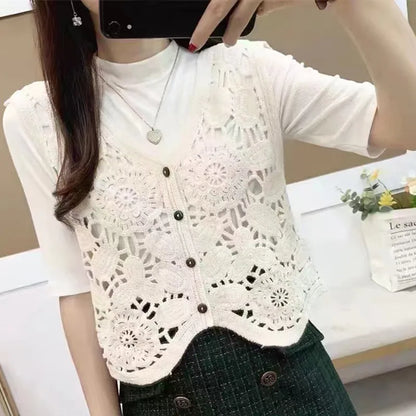 Floral Pattern Women's Cardigan