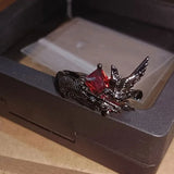 Deep Space Love Crow Ring