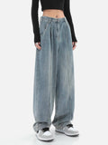 Wide Leg Baggy Denim Pants