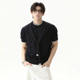 Flexible Solid Color Round Neck Casual T-Shirt