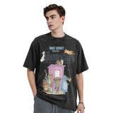 Aristocats Piano Print Crewneck Cotton T-Shirt