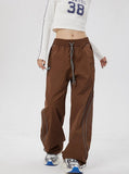 Striped Reflective Baggy Joggers