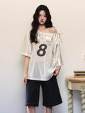 Coquette Aesthetic Off Shoulder T-Shirt