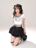 Y2K Kitty Underground Skirt & Top