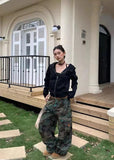 Streetwear Camouflage Wide Leg Cargo Pants