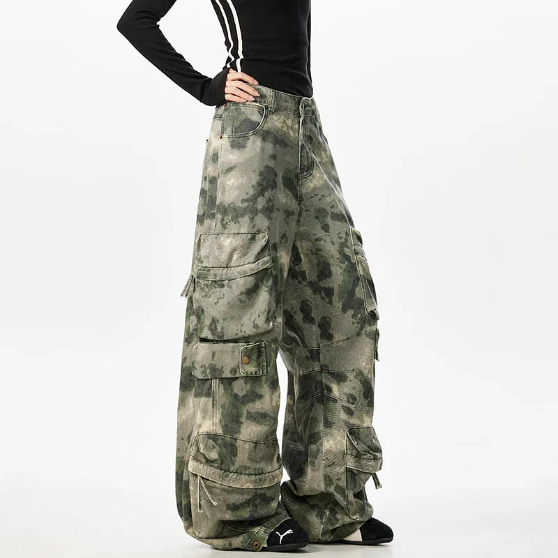 Camouflage Wardrobe Staple Vintage Cargo Pants