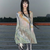 Trashy Y2K Tie Dye Mesh T-Shirt