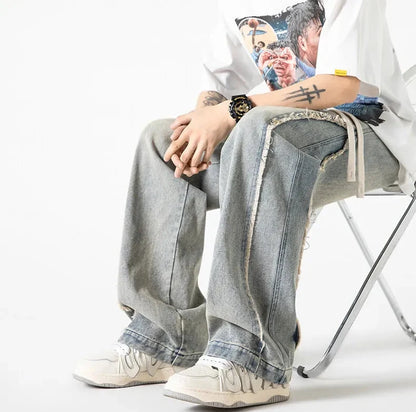 Long-Lasting Distressed High Waist Baggy Jeans