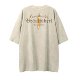 Unique Streetwear Flame Graffiti Hip Hop T-Shirt