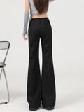 High Waist Full Length Micro Pants