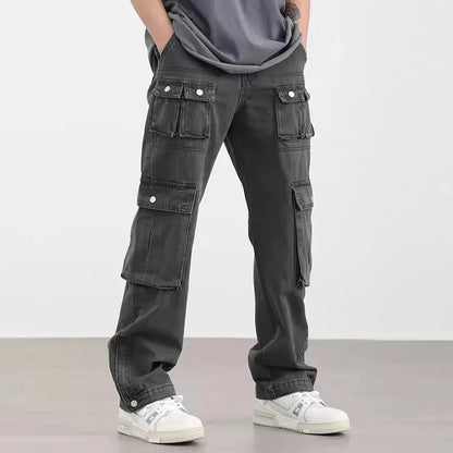Denim Cargo Pants