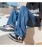 Baggy Solid Wide-leg Jeans