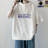 Cool Trendy Oversized Hip Hop Hooded T-Shirt