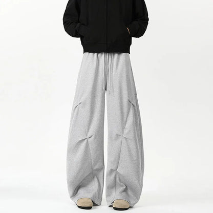 Comfortable Drape Solid Color Wide Pants