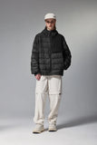 Patchwork Hooded Puffer Jacket