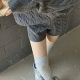 Cable Knit Sweater and Shorts Set