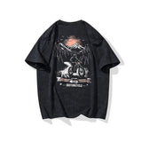 Breathable Black Round Neck Casual T-Shirt