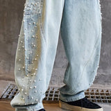 Warm Baggy Hip Hop Wide Leg Denim Jeans