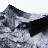 Abstract Black & White Graphic Shirt
