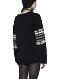Halloween Retro Skulls & Ghosts Sweater