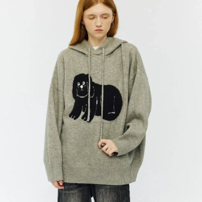 Women Animal Cool Gray Hip Hop Hoodie