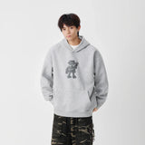 Long-lasting Robot Print Casual Hoodie