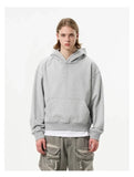 Streetwear Cozy Loose Fit Solid Color Hoodie