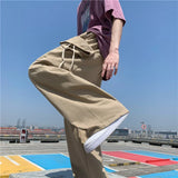 Y2K Japanese Style Loose Straight Leg Cargo Pants